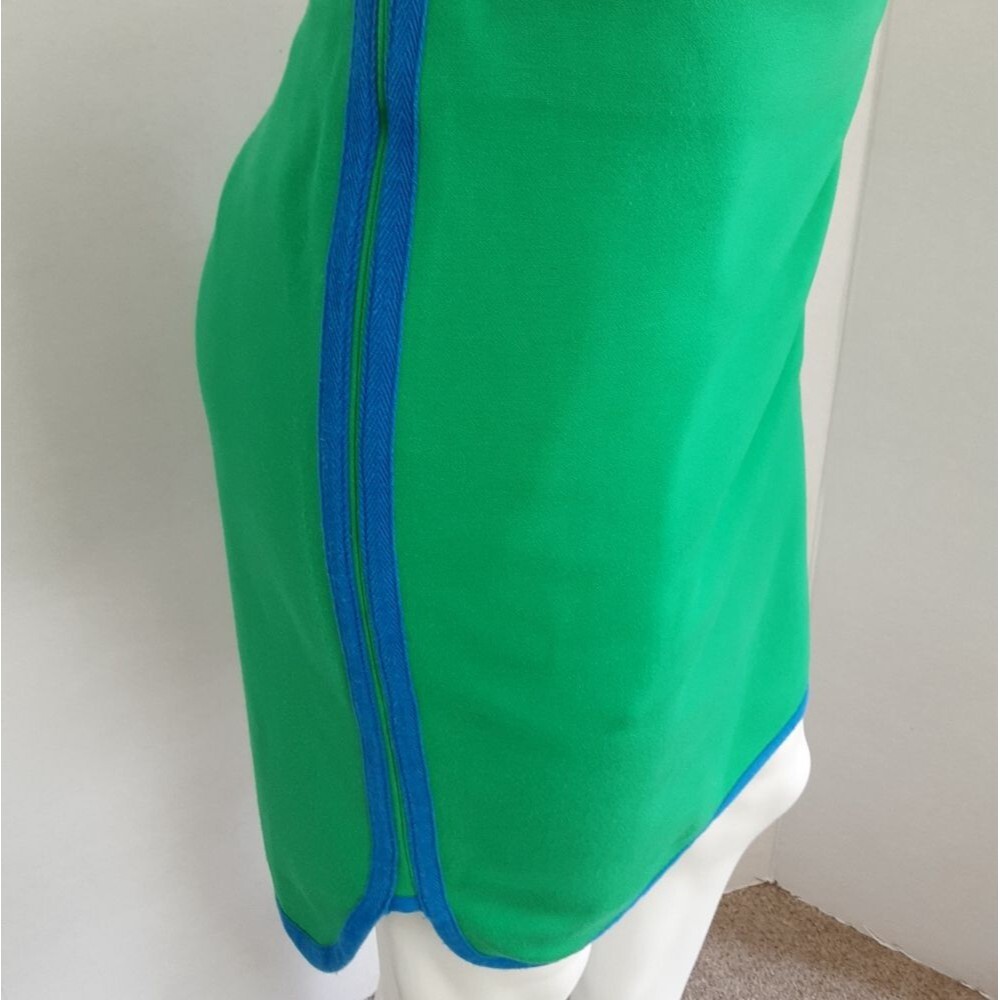 RETRO Y2K CREMIEUX TUXEDO BLUE STRIP BODY-CON KNIT SKIRT SZ 6